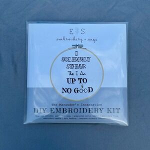 Embroidery Kit DIY Harry Potter Marauder's Incantation Embroidery + Sage